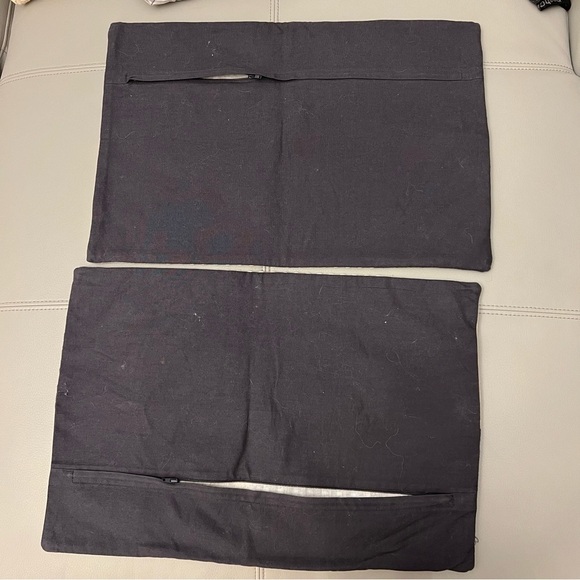 Crate & Barrel Patch 2 Pillow Covers - Picture 4 of 5